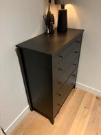 Zwarte ladekast - Koppang, Huis en Inrichting, Kasten | Schoenenkasten, Ophalen of Verzenden, Zo goed als nieuw