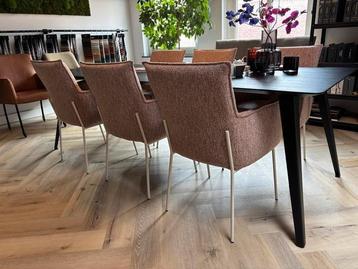 6 NIEUWE design eetkamerstoelen in Lodge blossom beschikbaar voor biedingen