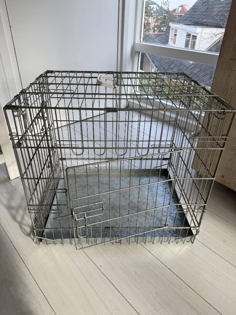 Hondenbench, Verzinkt 60x46x50cm (LxBxH), Ophalen, Gebruikt, Minder dan 65 cm, Minder dan 75 cm