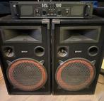 Skytec speakers + SPL 1000 versterker, Audio, Tv en Foto, Luidsprekers, Zo goed als nieuw, 120 watt of meer, Front, Rear of Stereo speakers