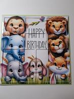 Dieptekaart happy birthday dieren, Ophalen of Verzenden, Nieuw, Overige thema's