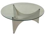 Vintage Salontafel Werner Blaser 'T Spectrum Design, Ophalen of Verzenden, Glas