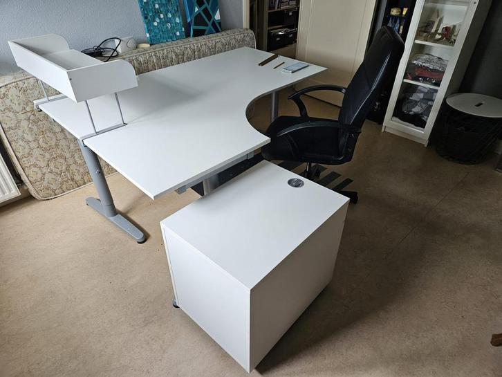 Ikea Galant bureau plus ladenblok, Huis en Inrichting, Bureaus, Zo goed als nieuw, Bureau, Ophalen