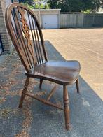 Antieke Windsor-stoel-massief hout Perfect voor restauratie, Huis en Inrichting, Stoelen, Ophalen, Bruin, Eén, Hout