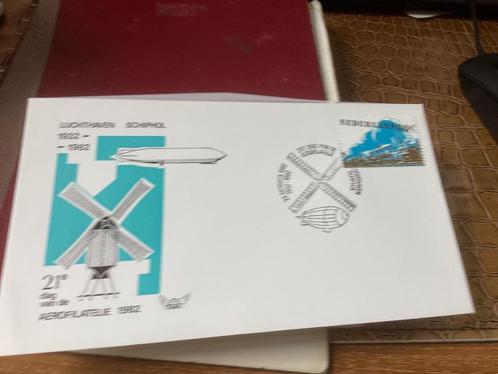 No1249 21e Dag van de Aerofilatelie 23-10-1982 klein formaat, Postzegels en Munten, Postzegels | Eerstedagenveloppen, Onbeschreven