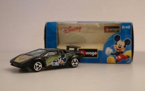 Bburago Burago Mickey Mouse Lamborghini diecast 1:43 kerst, Verzamelen, Disney, Zo goed als nieuw, Beeldje of Figuurtje, Mickey Mouse