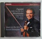 Paganini & Mendelssohn - Jaap van Zweden - Philips CD, Ophalen of Verzenden, Romantiek, Gebruikt, Orkest of Ballet