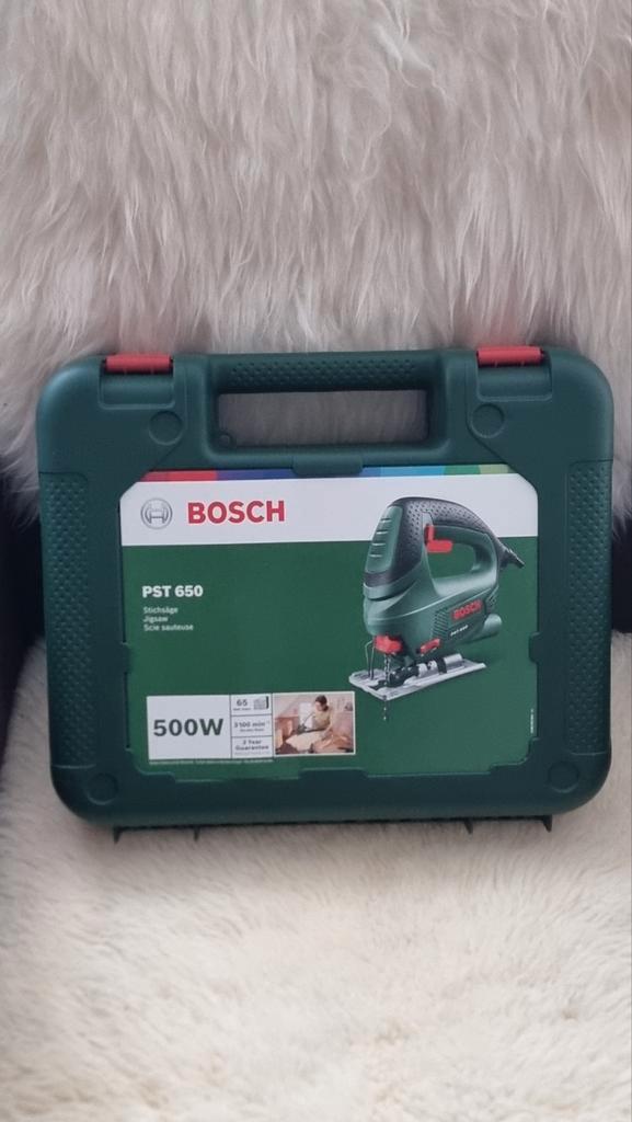 Bosch PST 650 decoupeerzaag, Doe-het-zelf en Verbouw, Gereedschap | Schuurmachines, Bandschuurmachine, Minder dan 600 watt, Ophalen of Verzenden