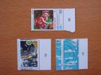 NVPH 1444, 1445 en 1446 Zomerzegels Het weer 1990 3x, Postzegels en Munten, Ophalen of Verzenden, Na 1940, Postfris