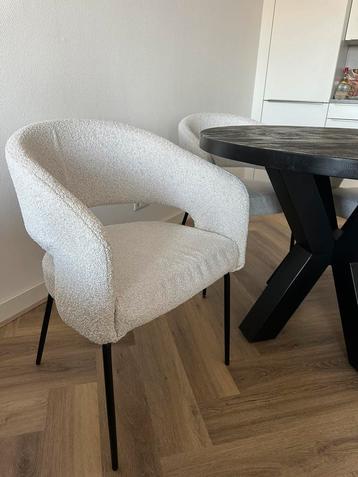 Teddystof eetkamer stoelen beschikbaar voor biedingen