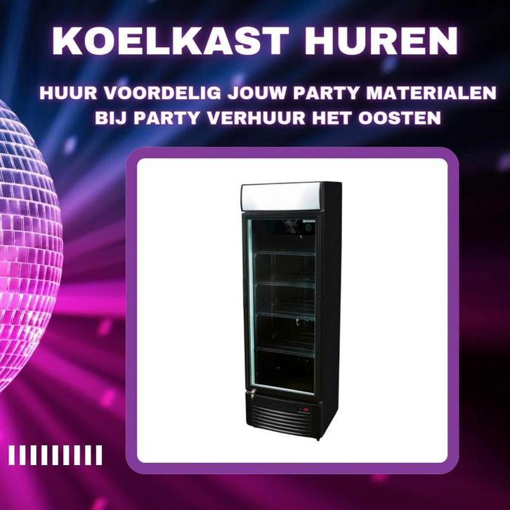 Koelkast huren hoog model 324 L Party Verhuur Het Oosten, Hobby en Vrije tijd, Feestartikelen | Verhuur, Zo goed als nieuw, Ophalen of Verzenden