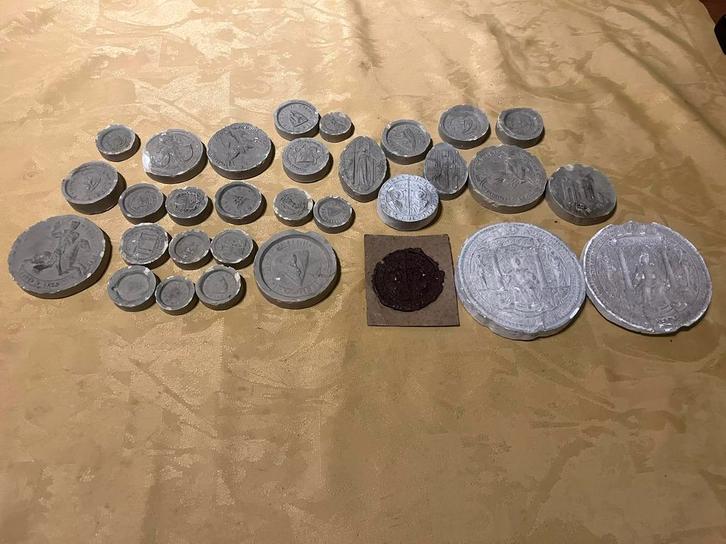 Oude gipsafdrukken, Antiek en Kunst, Curiosa en Brocante, Ophalen of Verzenden