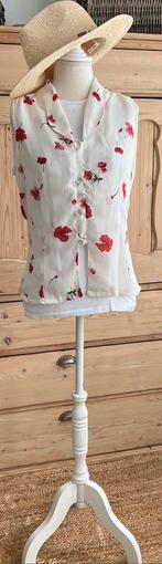 Blouson off white met  patroon, mt 36/38, zgan, idem zwart, Overige kleuren, Verzenden, Zo goed als nieuw, Maat 36 (S)