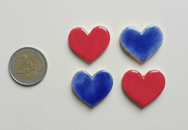 Mozaïek steentjes handgemaakte keramiek hartjes, B1J, Hobby en Vrije tijd, Knutselen, Nieuw, Materiaal, Ophalen of Verzenden