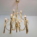 Sciolari Kroonluchter Jaren 60 - Hollywood Regency vintage, Huis en Inrichting, Lampen | Kroonluchters, Ophalen of Verzenden, Glas