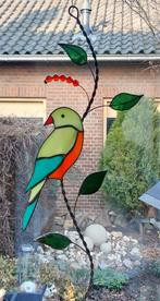 VOGEL Tiffany Glas in lood NIEUW handgemaakt Raamhanger, Ophalen of Verzenden