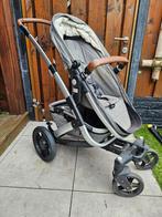 Joolz Geo kinderwagen - grijs met bruin lederen details, Gebruikt, Verstelbare duwstang, Ophalen, Kinderwagen