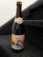 Lege bierfles MC Chouffe met dop. (750ml), Verzamelen, Biermerken, Verzenden, Gebruikt, Flesje(s), Overige merken