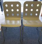 2 stoelen stapelbaar licht blauw Jules Ikea, Huis en Inrichting, Stoelen, Gebruikt, Twee, Blauw, Jules