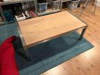 Eiken Salontafel met RVS Frame - 130x70 cm, Huis en Inrichting, Tafelonderdelen, Ophalen, 100 tot 150 cm, 50 tot 100 cm, Zo goed als nieuw