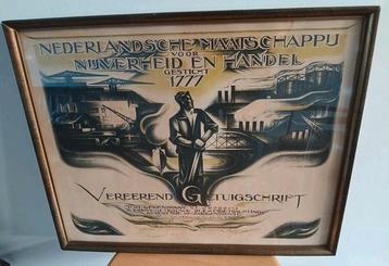 GETUIGSCHRIFT, VINTAGE 1950. beschikbaar voor biedingen