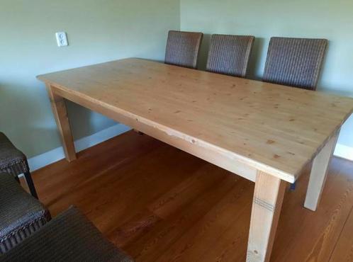 Prachtige grenen eettafel!, Huis en Inrichting, Tafels | Eettafels, Gebruikt, 50 tot 100 cm, 200 cm of meer, Vijf personen of meer