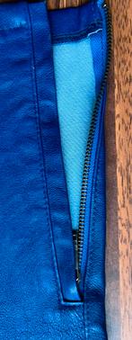 Karl Lagerfeld blauw leren skinny, maat 27, Karl Lagerfeld, Blauw, Ophalen of Verzenden, Maat 34 (XS) of kleiner