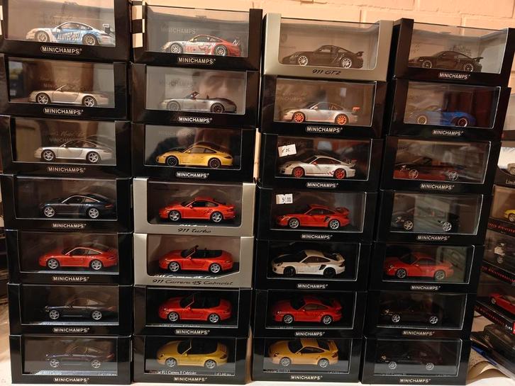 Minichamps collectie Porsche 997 997.2, Hobby en Vrije tijd, Modelauto's | 1:43, Nieuw, Auto, MiniChamps, Ophalen of Verzenden