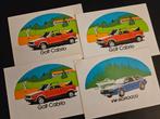 4 Stickers Volkswagen Golf Cabrio & Scirocco, Ophalen of Verzenden, Zo goed als nieuw, Volkswagen