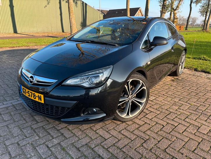 Opel Astra 1.6 Turbo GTC 2012 Zwart, Auto's, Opel, Particulier, Astra, Airbags, Airconditioning, Climate control, Cruise Control