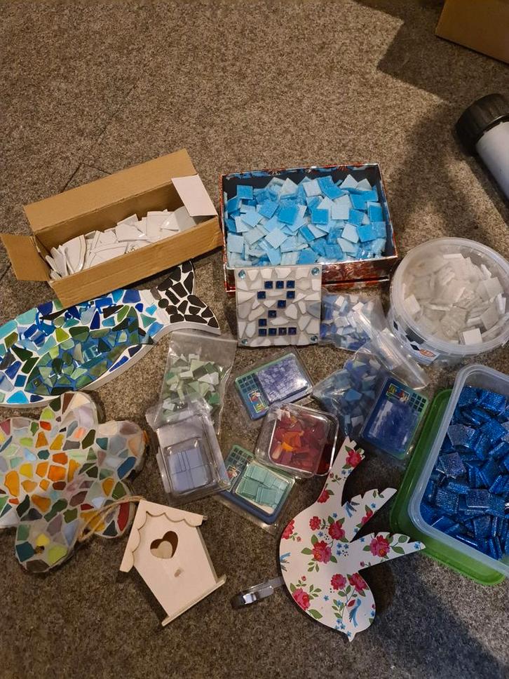 Mozaïek Pakket - Creatief Knutselen!, Hobby en Vrije tijd, Knutselen, Gebruikt, Materiaal, Ophalen