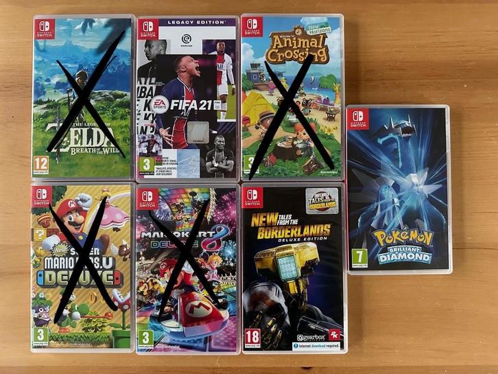 Nintendo switch spellen, Spelcomputers en Games, Games | Nintendo Switch, Zo goed als nieuw, 1 speler, Vanaf 3 jaar, Ophalen of Verzenden