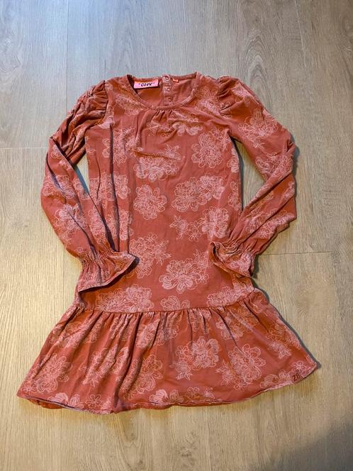 Z8 jurk meisje maat 128 / 134 bruin style : Janneke, Kinderen en Baby's, Kinderkleding | Maat 128, Zo goed als nieuw, Meisje, Jurk of Rok