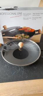 Wok gietijzer, Huis en Inrichting, Ophalen, Zo goed als nieuw, Gietijzer, Wok