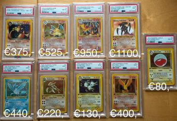 WOTC - pokemonkaarten - PSA GRADED beschikbaar voor biedingen