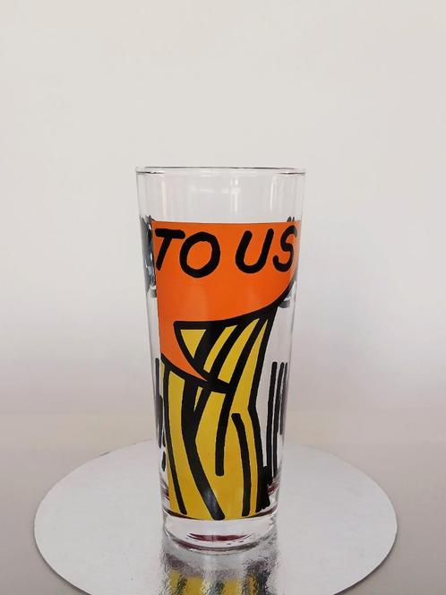 Glas Ritzenhoff Erró Pop-Art Collectors Item Design, Antiek en Kunst, Antiek | Glas en Kristal, Ophalen of Verzenden