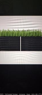 VidaXL Verhoogde Tuinbak - Staal - 240x80x77cm, 100 cm of meer, Nieuw, Metaal, 60 cm of meer