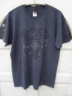 Donkerblauw Harley Davidson shirt, maat L valt als M, Kleding | Heren, T-shirts, Ophalen, Zo goed als nieuw, Harley Davidson, Maat 48/50 (M)