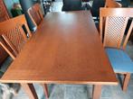 eetkamertafel en stoelen, Huis en Inrichting, Tafels | Eettafels, Ophalen, Gebruikt, 50 tot 100 cm, 150 tot 200 cm