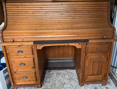 Geloogd grenen secretaire, Huis en Inrichting, Kasten | Secretaires, Gebruikt, Ophalen