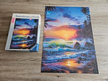 Ravensburger puzzel 1000 stukjes Island Sunrise beschikbaar voor biedingen