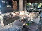 Grote lounge hoekbank met losse stoel, poef als tafel/bijzet, Tuin en Terras, Gebruikt, Stoel, Ophalen of Verzenden, Rotan