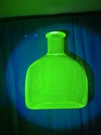 Uranium vaseline Glas Fles vaas, Antiek en Kunst, Ophalen of Verzenden