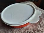 Tupperware oranje bakje met wit deksel.  500ml, Ophalen of Verzenden, Zo goed als nieuw, Wit, Schaal