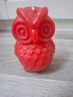 kaars uil rood, Huis en Inrichting, Overige materialen, Nieuw, Ophalen of Verzenden, Minder dan 25 cm