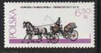 Polen 1980 - Paarden en wagens - O.a. Brandweer, Ophalen of Verzenden, Polen, Postfris