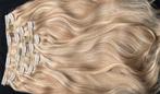 Clip in extensions echt haar, Sieraden, Tassen en Uiterlijk, Uiterlijk | Haarverzorging, Ophalen of Verzenden, Nieuw, Pruik of Haarverlenging