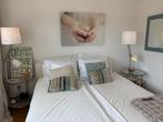 Mooi Tweepersoonsbed met Hoofdbord, Ophalen, Wit, Tweepersoons, Zo goed als nieuw