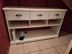 Witte dressoir met lades en planken, Ophalen, Met plank(en), 100 tot 150 cm, Zo goed als nieuw