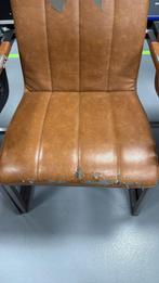 6 Industriële Stoelen (4 Bruin, 2 Zwart) – Unieke Vintage, Ophalen of Verzenden, Bruin, Metaal, Vijf, Zes of meer stoelen